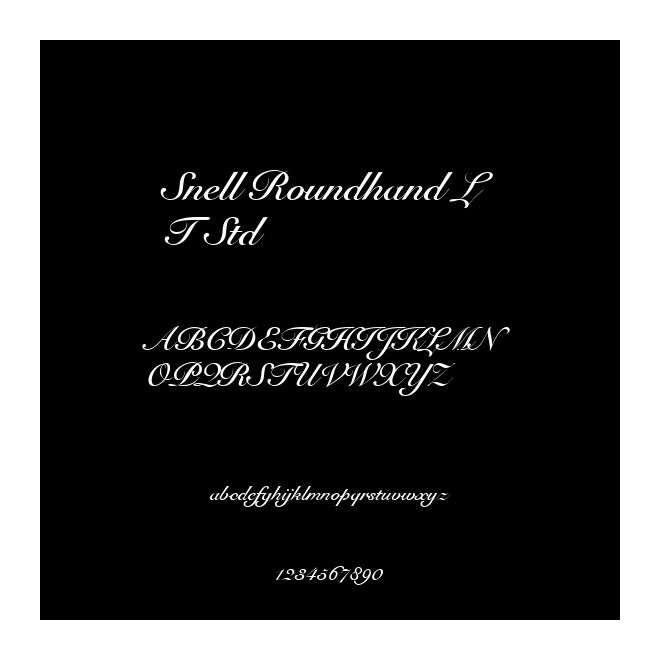 Snell Roundhand LT Std