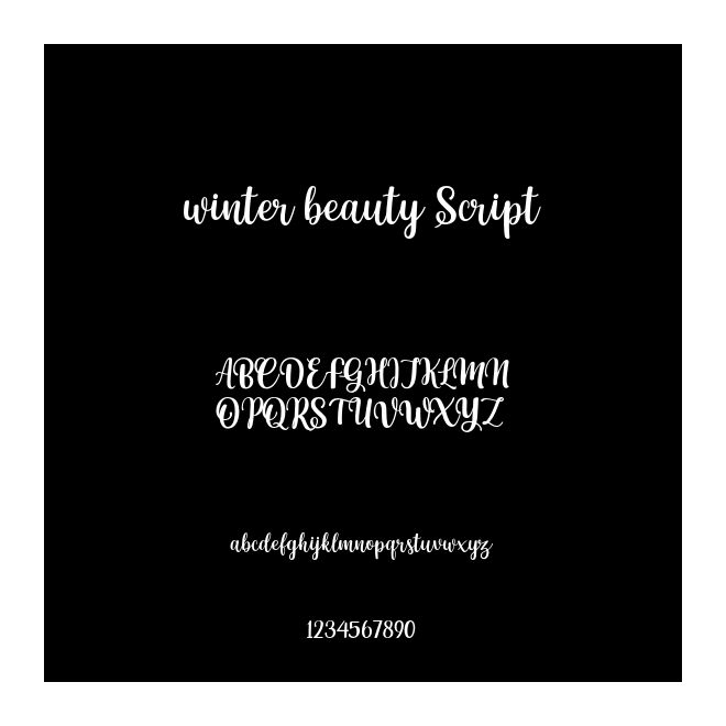 winter beauty Script