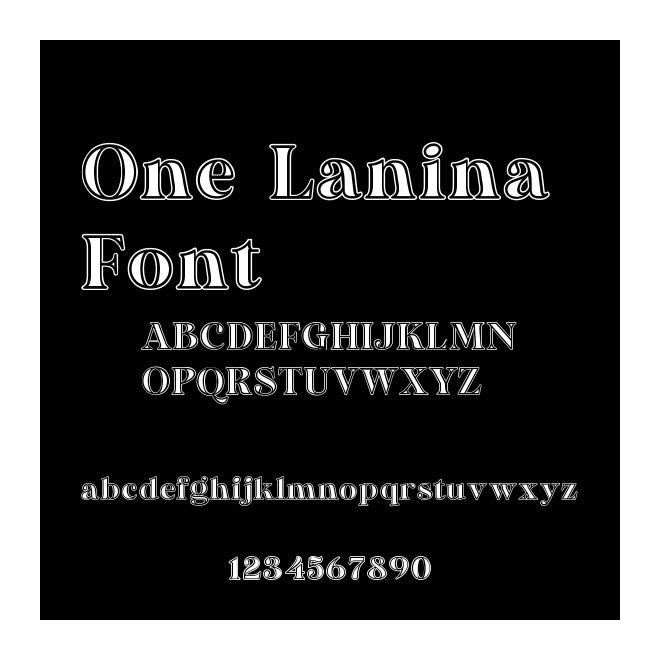 One Lanina Font