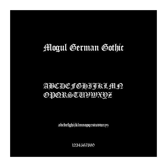 Mogul German Gothic