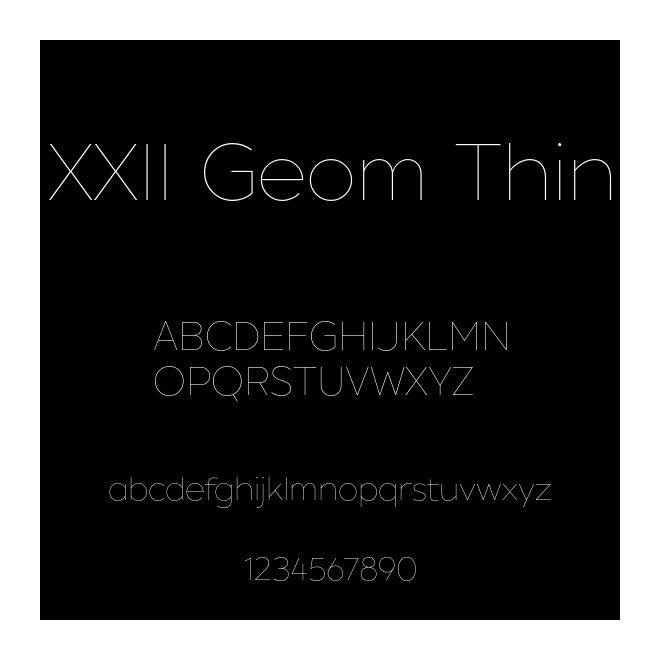 XXII Geom Thin