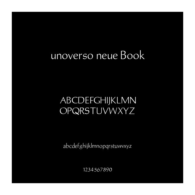unoverso neue Book