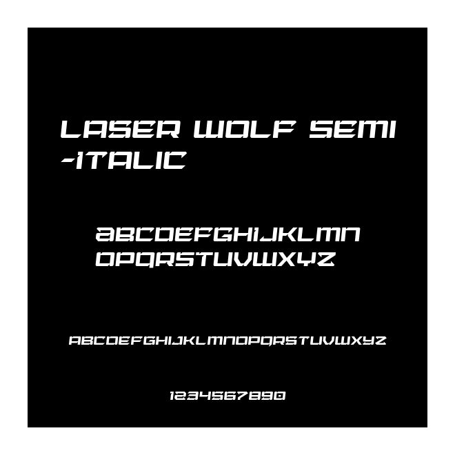 Laser Wolf Semi-Italic