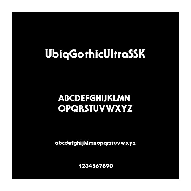 UbiqGothicUltraSSK