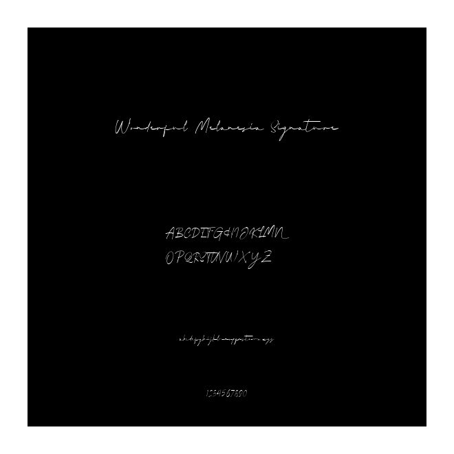 Wonderful Melanesia Signature