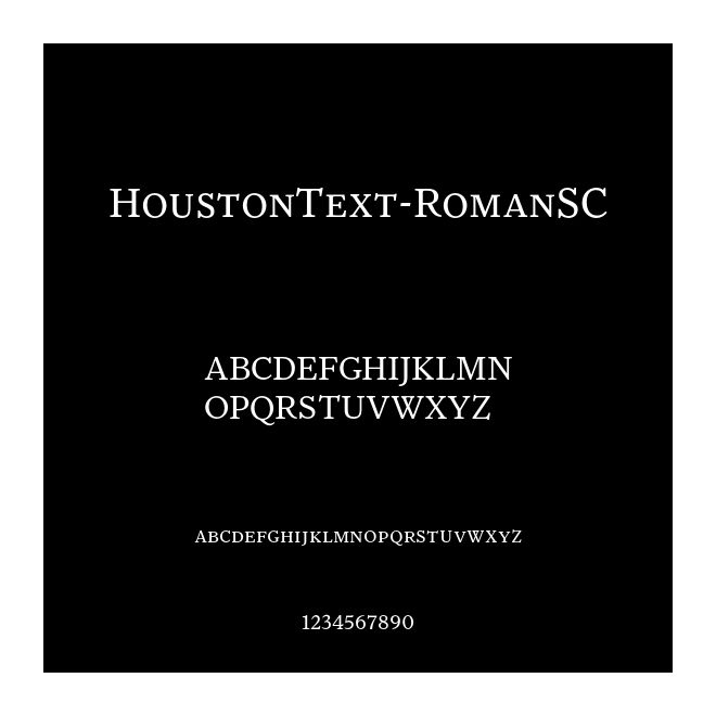 HoustonText-RomanSC