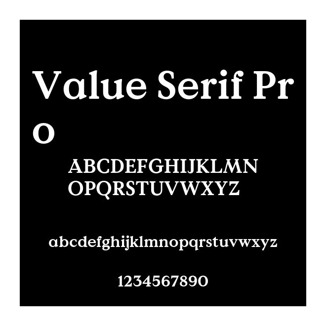 Value Serif Pro
