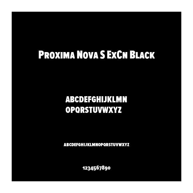 Proxima Nova S ExCn Black