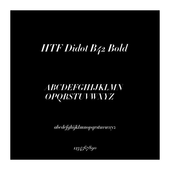 HTF Didot B42 Bold