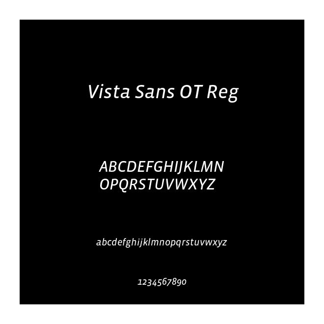 Vista Sans OT Reg