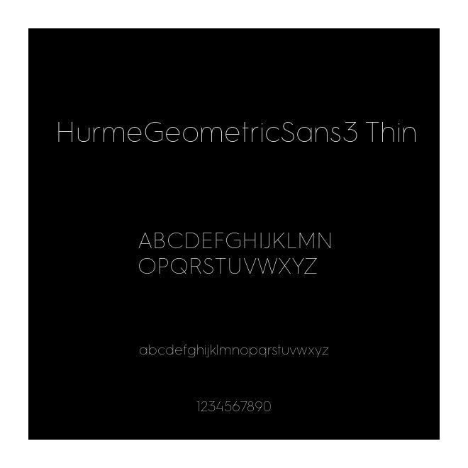 HurmeGeometricSans3 Thin