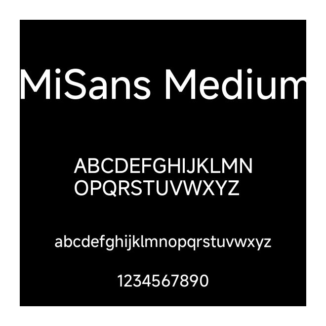 MiSans Medium