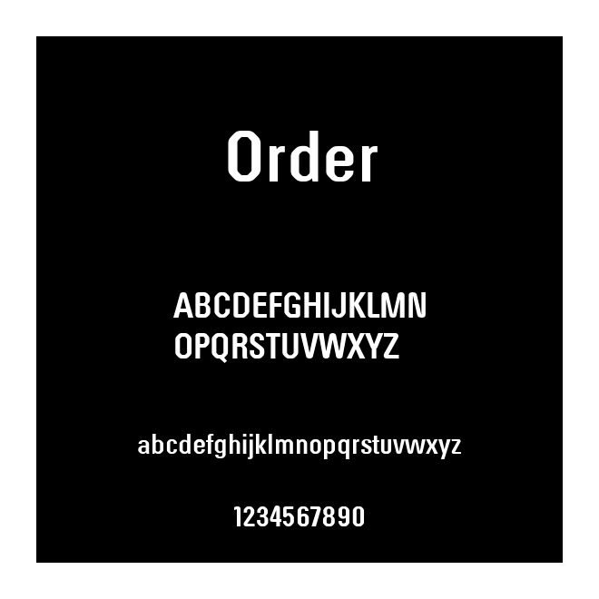 Order
