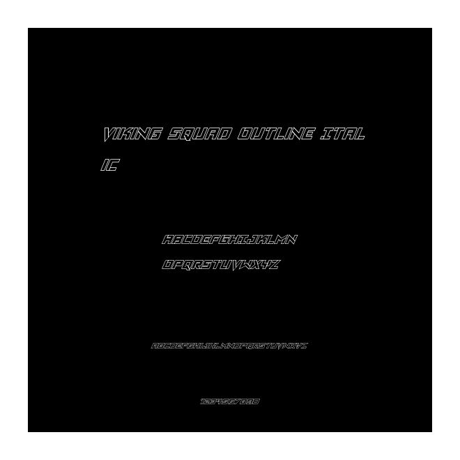 Viking Squad Outline Italic