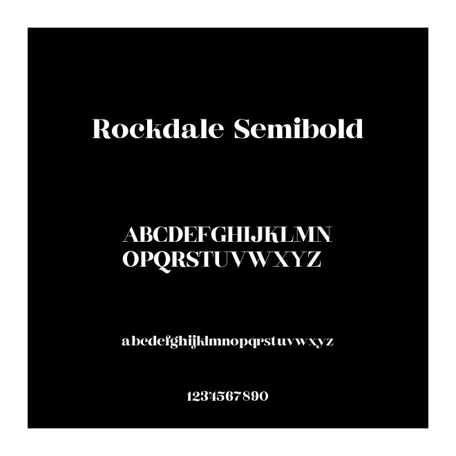 Rockdale Semibold
