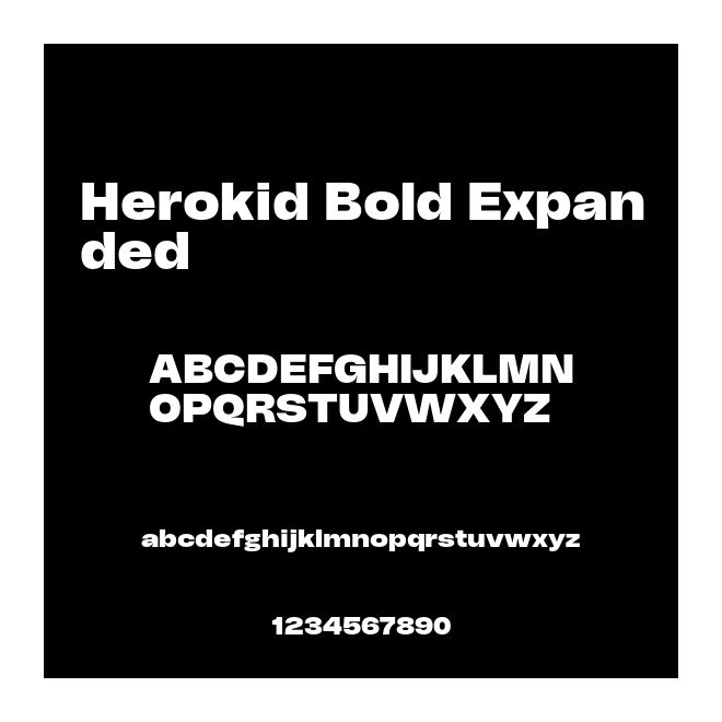 Herokid Bold Expanded