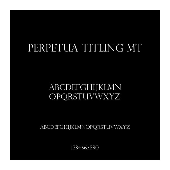 Perpetua Titling MT