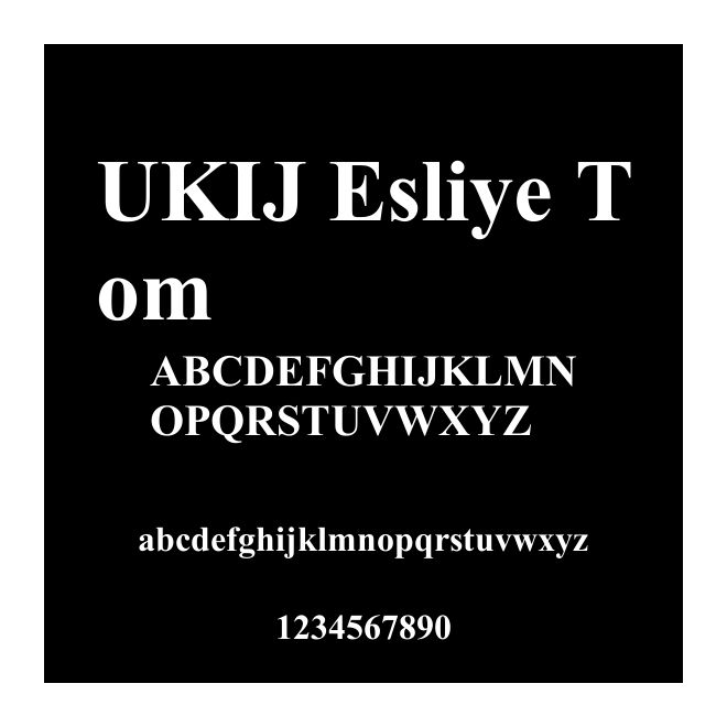 UKIJ Esliye Tom