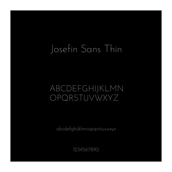 Josefin Sans Thin