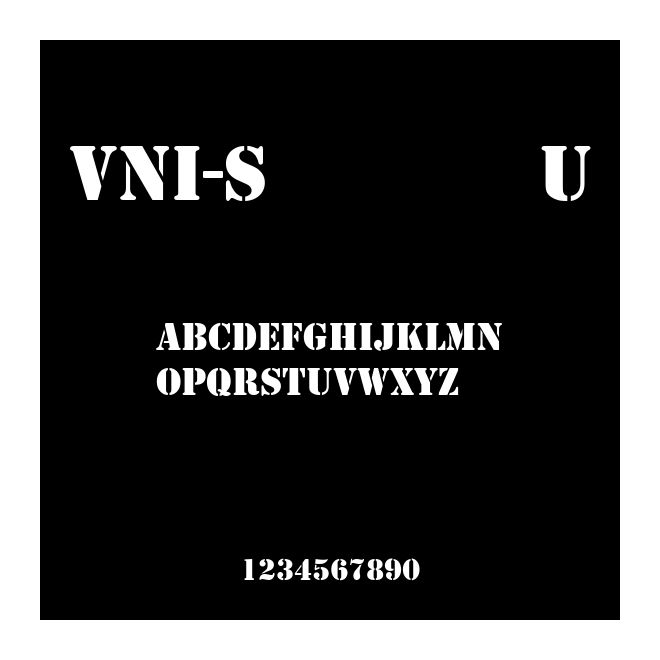VNI-StencilU