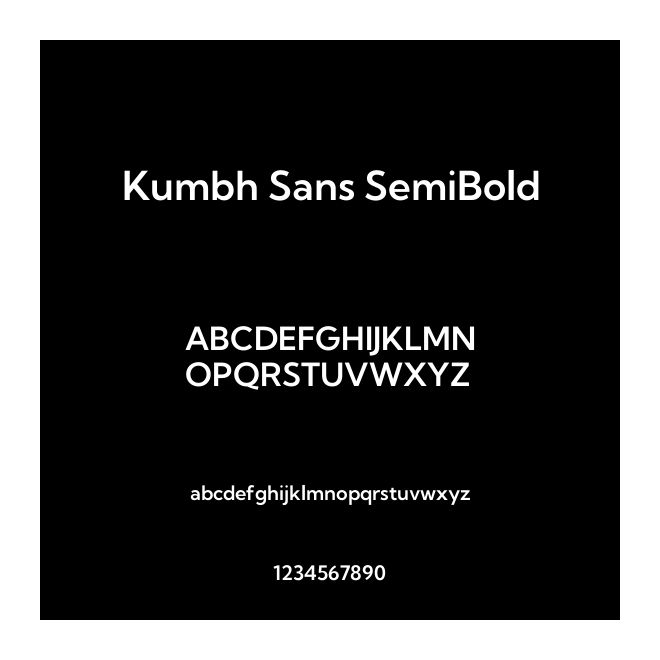 Kumbh Sans SemiBold