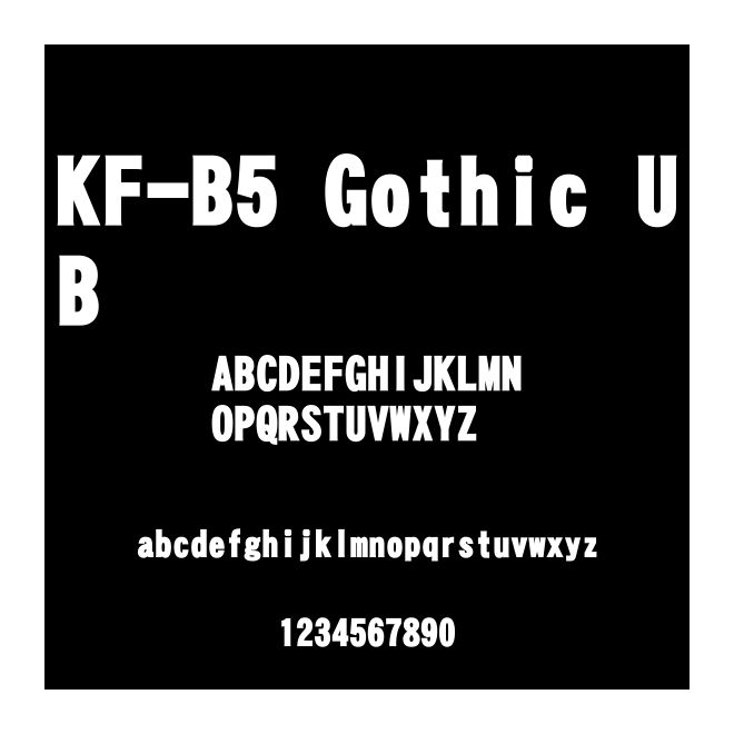 KF-B5 Gothic UB