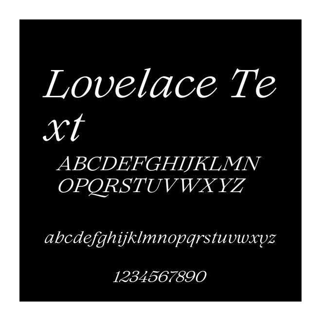 Lovelace Text