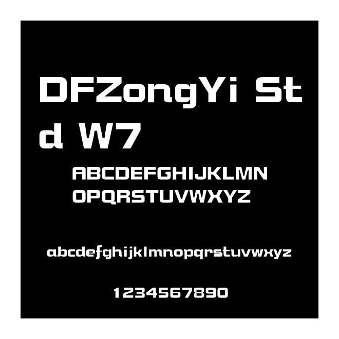 DFZongYi Std W7