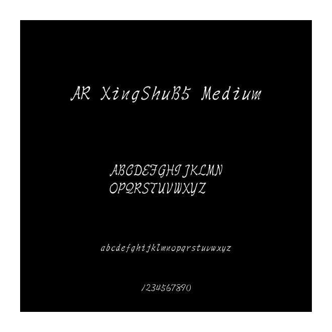 AR XingShuB5 Medium