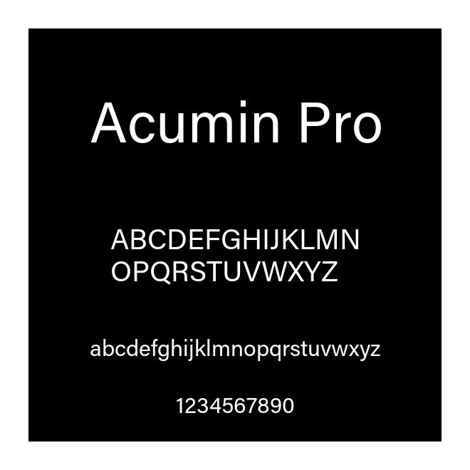 Acumin Pro