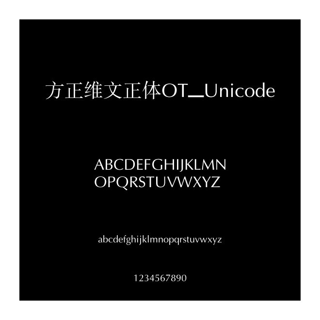 方正維文正體OT_Unicode