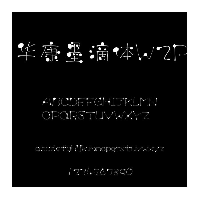 華康墨滴體W2P