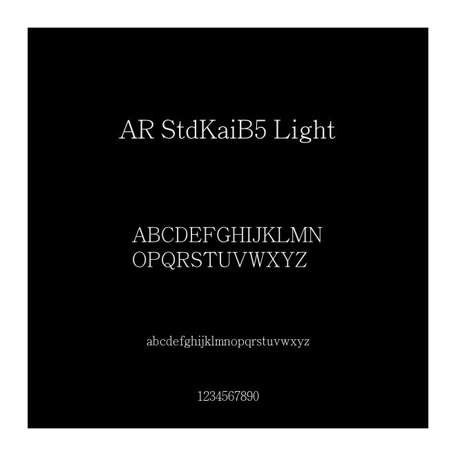 AR StdKaiB5 Light