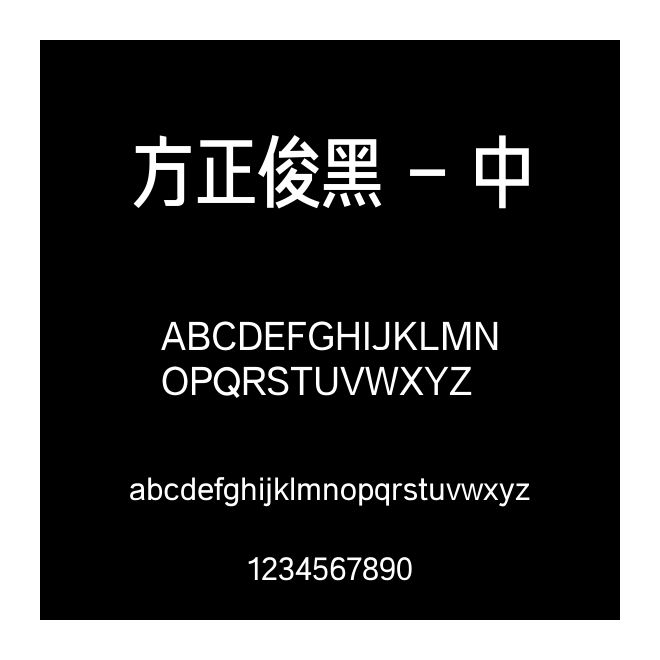 方正俊黑 - 中