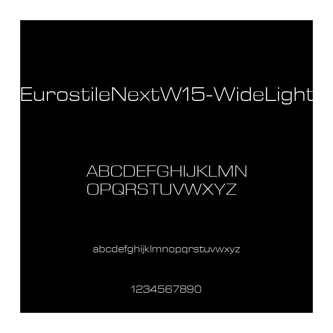 EurostileNextW15-WideLight