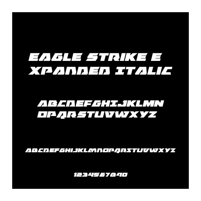 Eagle Strike Expanded Italic