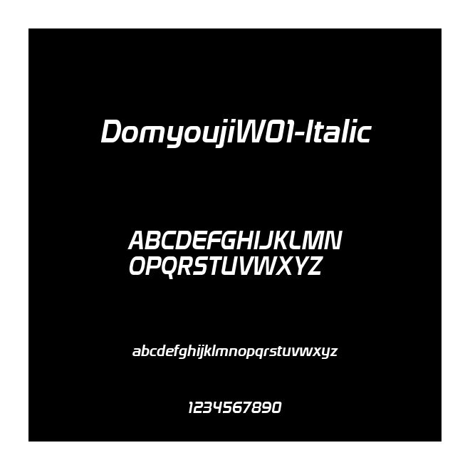DomyoujiW01-Italic