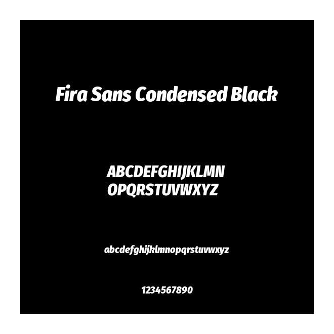 Fira Sans Condensed Black
