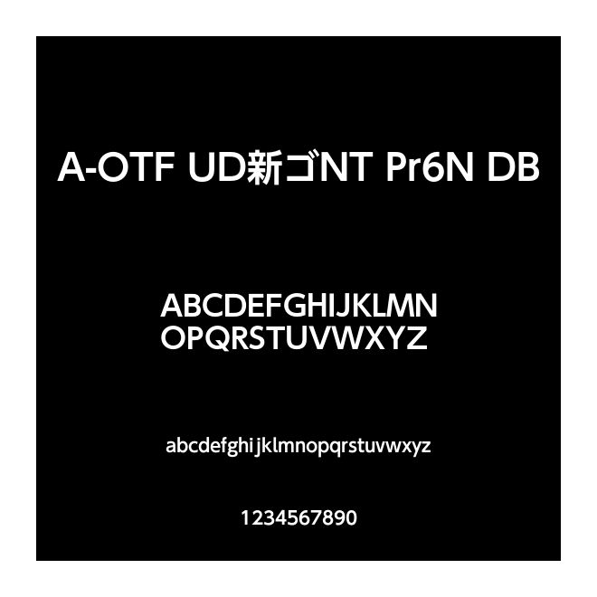 A-OTF UD新ゴNT Pr6N DB