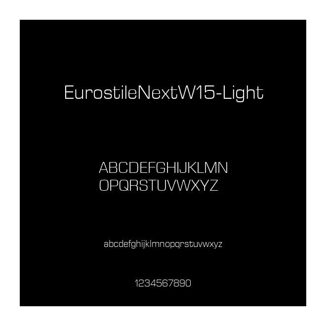 EurostileNextW15-Light