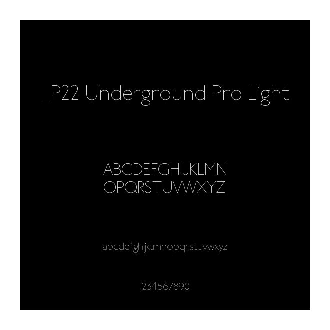 _P22 Underground Pro Light