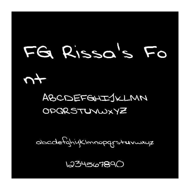 FG Rissa's Font