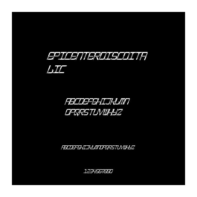 EpicenterDiscoItalic