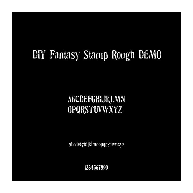 DIY Fantasy Stamp Rough DEMO