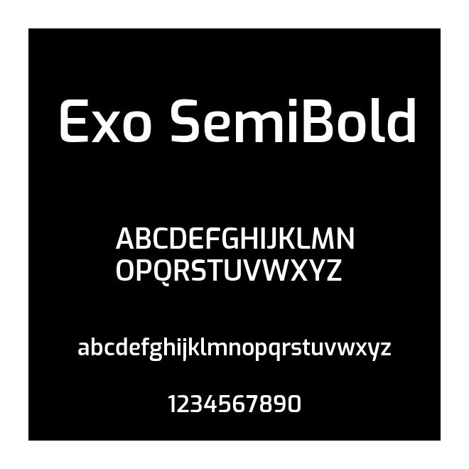 Exo SemiBold