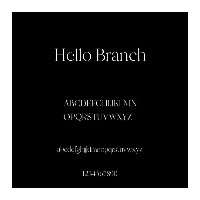 Hello Branch
