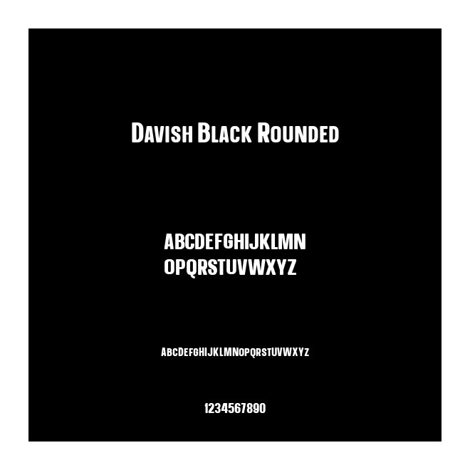 Davish Black Rounded
