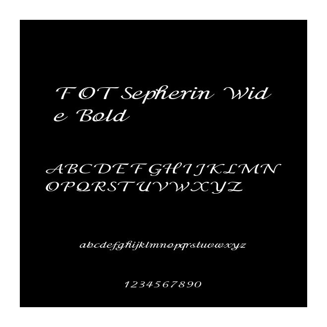 FOTSepherin Wide Bold