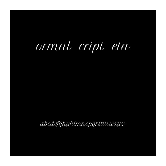 Formal Script Beta01