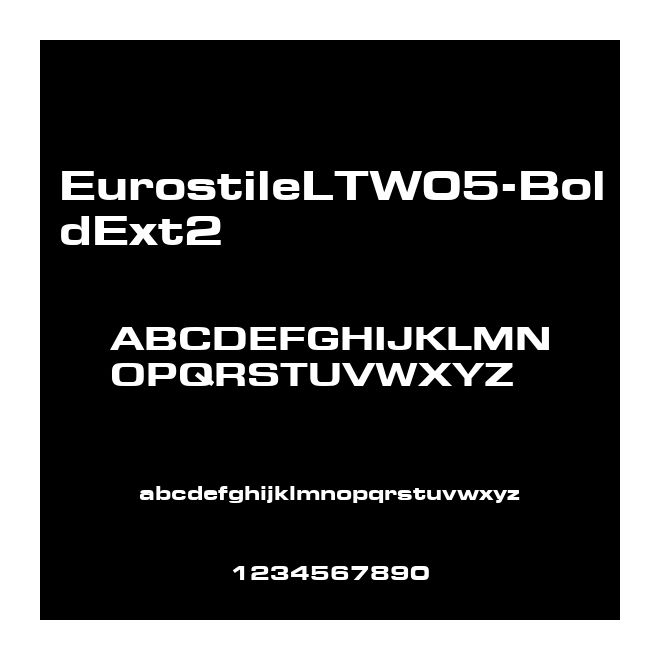 EurostileLTW05-BoldExt2